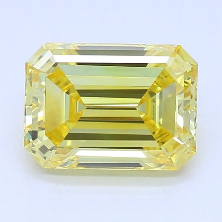 Loose Diamond - EMERALD 1.0ct Fancy Vivid Yellow VVS2: Loose Diamond - EMERALD 1.0ct Fancy Vivid Yellow VVS2 Source: This is a real non-mined Diamond that has been grown in a lab Shape: EMERALD Carats: 1.0 Color: Fancy Vivid Yellow Certification: IGI Vide