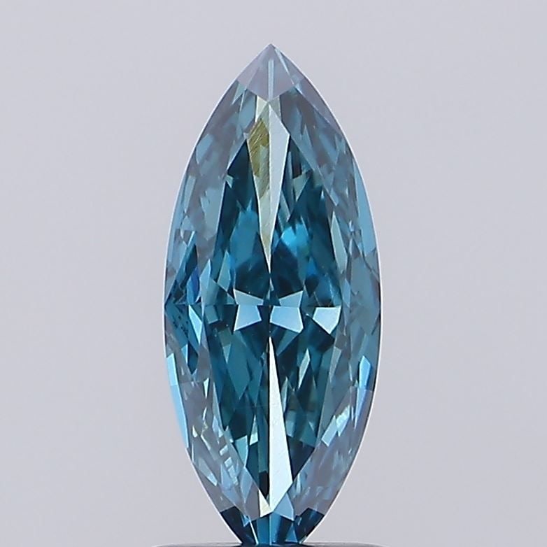 Loose Diamond - MARQUISE 1.59ct Fancy Vivid Blueish Green VVS2: Loose Diamond - MARQUISE 1.59ct Fancy Vivid Blueish Green VVS2 Source: This is a real non-mined Diamond that has been grown in a lab Shape: MARQUISE Carats: 1.59 Color: Fancy Vivid Blueish Green Certi