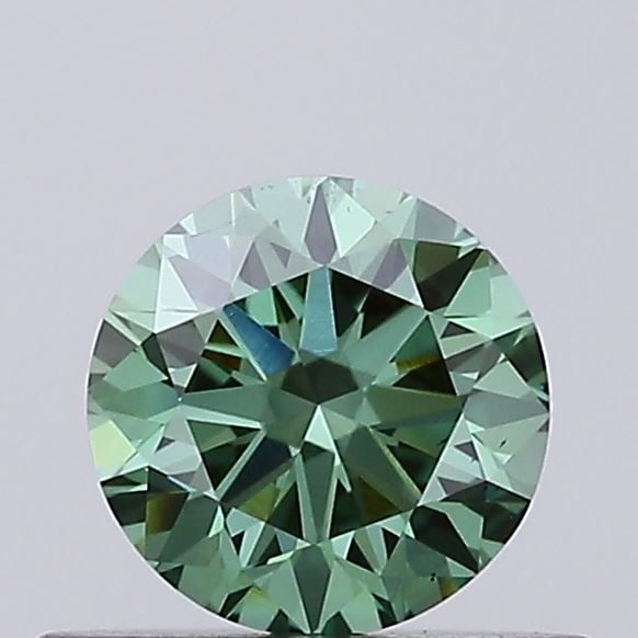 Loose Diamond - ROUND 0.46ct Fancy Vivid Green VS2: Loose Diamond - ROUND 0.46ct Fancy Vivid Green VS2 Source: This is a real non-mined Diamond that has been grown in a lab Shape: ROUND Carats: 0.46 Color: Fancy Vivid Green Certification: IGI Video: