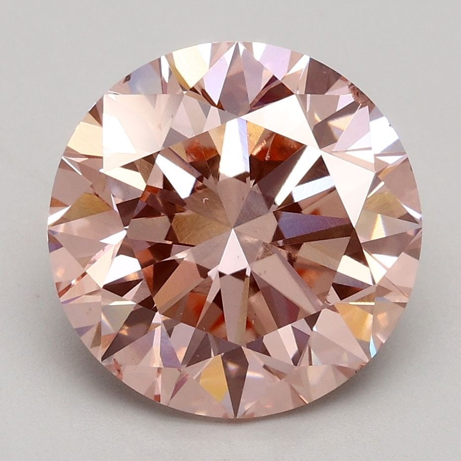 Loose Diamond - ROUND 3.01ct Fancy Intense Pink VS2: Loose Diamond - ROUND 3.01ct Fancy Intense Pink VS2 Source: This is a real non-mined Diamond that has been grown in a lab Shape: ROUND Carats: 3.01 Color: Fancy Intense Pink Certification: IGI Video: