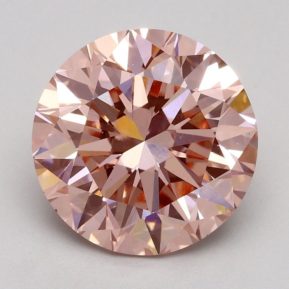 Loose Diamond - ROUND 3.0ct Fancy Intense Pink VS1