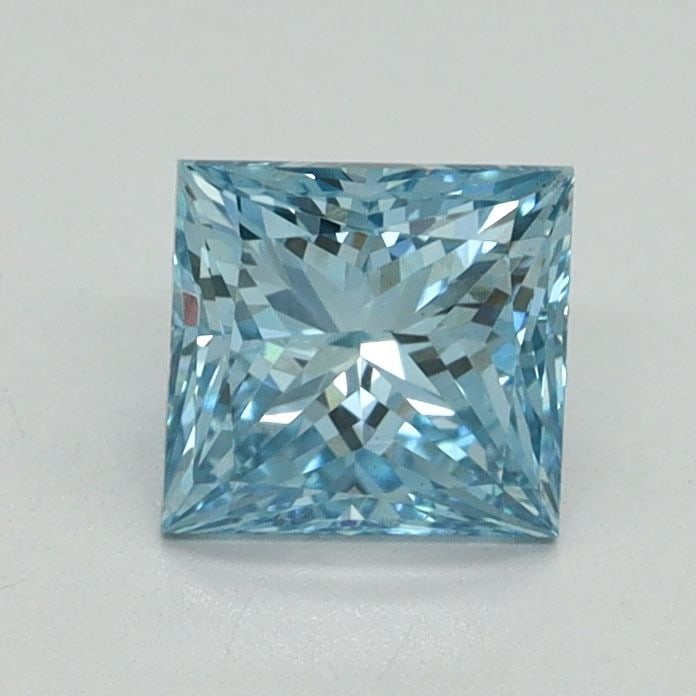 Loose Diamond - PRINCESS 0.9ct Fancy Vivid Blue VS2: Loose Diamond - PRINCESS 0.9ct Fancy Vivid Blue VS2 Source: This is a real non-mined Diamond that has been grown in a lab Shape: PRINCESS Carats: 0.9 Color: Fancy Vivid Blue Certification: IGI Video: