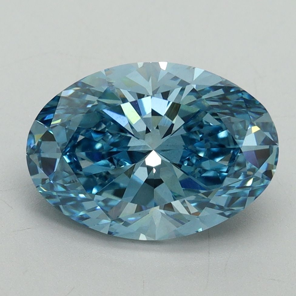 Loose Diamond - OVAL 3.02ct Fancy Vivid Blue VS2: Loose Diamond - OVAL 3.02ct Fancy Vivid Blue VS2 Source: This is a real non-mined Diamond that has been grown in a lab Shape: OVAL Carats: 3.02 Color: Fancy Vivid Blue Certification: IGI Video: