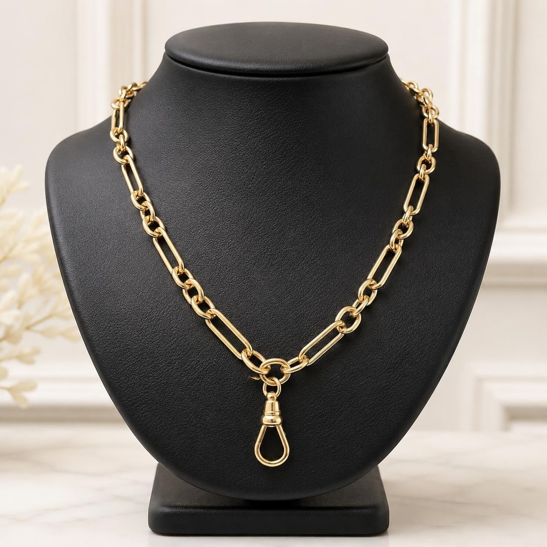 26 Inch Unbranded 14k Yellow Gold Pocket Watch Chain Necklace (1 of 6)