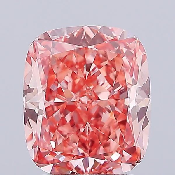 Loose Diamond - CUSHION MODIFIED 3.58ct Fancy Vivid Pink VS1: Loose Diamond - CUSHION MODIFIED 3.58ct Fancy Vivid Pink VS1 Source: This is a real non-mined Diamond that has been grown in a lab Shape: CUSHION MODIFIED Carats: 3.58 Color: Fancy Vivid Pink Certific