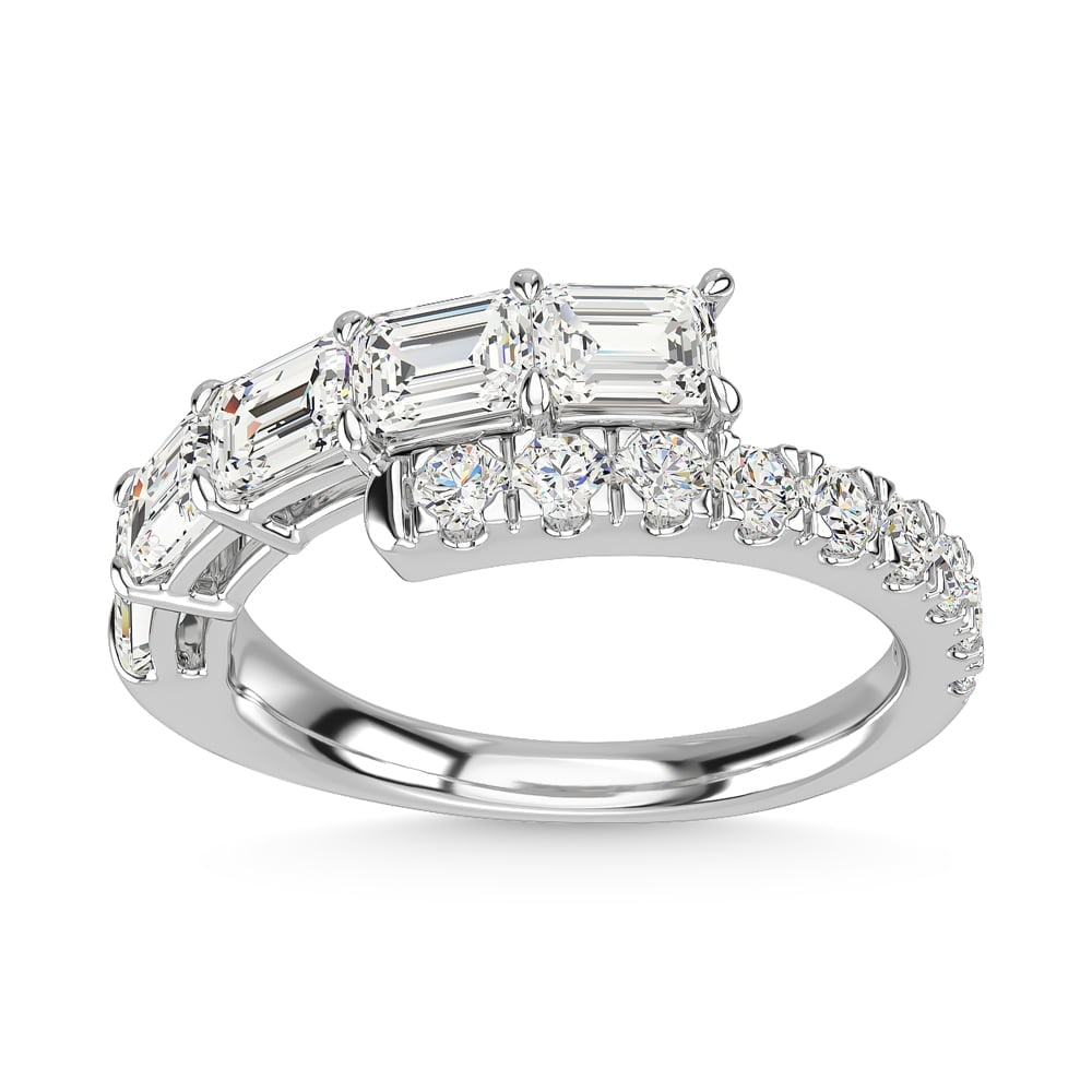 14K White Gold Diamond 1 7/8 Ct.Tw. Fashion Ring: 14K White Gold Diamond 1 7/8 Ct.Tw. Fashion Ring 14k White Gold Stone Color: G-h Stone Clarity: Si1 Each ring is presented in standard size 6.5. Complimentary resizing is available between sizes 510 (