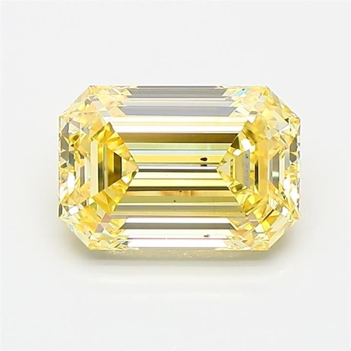 Loose Diamond - EMERALD 1.51ct Fancy Intense Yellow VS2: Loose Diamond - EMERALD 1.51ct Fancy Intense Yellow VS2 Source: This is a real non-mined Diamond that has been grown in a lab Shape: EMERALD Carats: 1.51 Color: Fancy Intense Yellow Certification: IGI