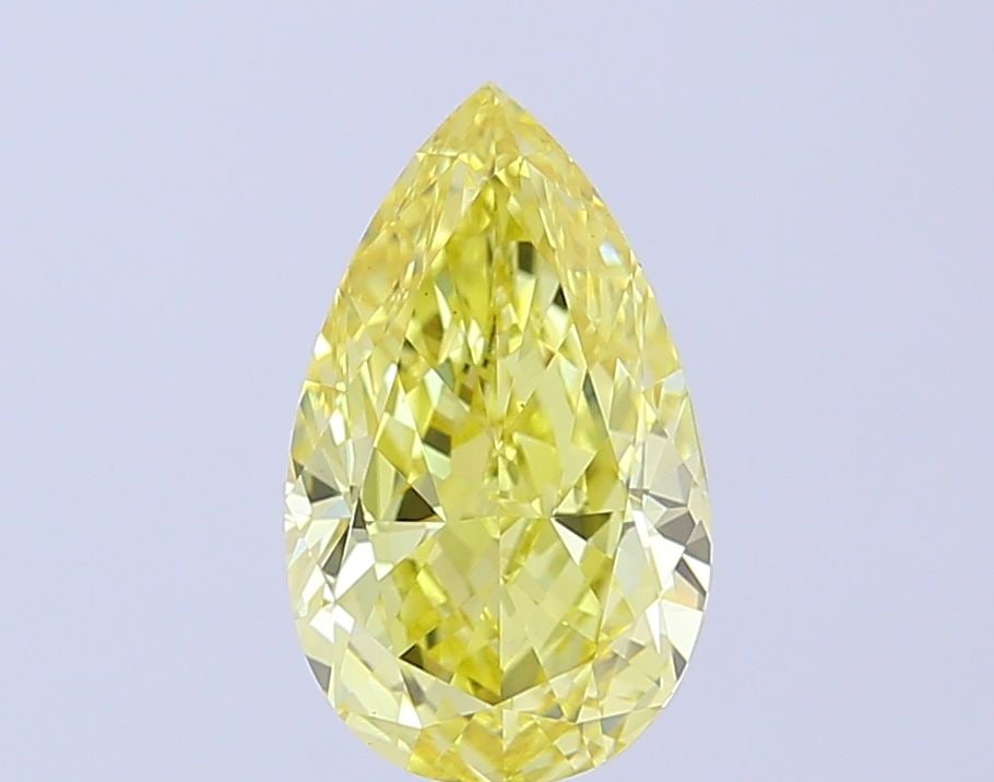Loose Diamond - PEAR 2.71ct Fancy Intense Yellow VS1: Loose Diamond - PEAR 2.71ct Fancy Intense Yellow VS1 Source: This is a real non-mined Diamond that has been grown in a lab Shape: PEAR Carats: 2.71 Color: Fancy Intense Yellow Certification: IGI Video