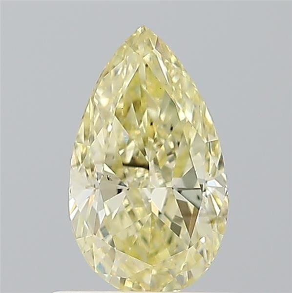 Loose Diamond - PEAR 0.83ct Fancy Light Yellow VS2: Loose Diamond - PEAR 0.83ct Fancy Light Yellow VS2 Source: This is a real non-mined Diamond that has been grown in a lab Shape: PEAR Carats: 0.83 Color: Fancy Light Yellow Certification: IGI Video: