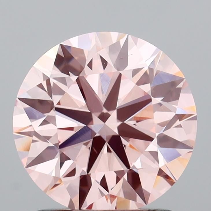Loose Diamond - ROUND 1.51ct Fancy Intense Pink VVS2