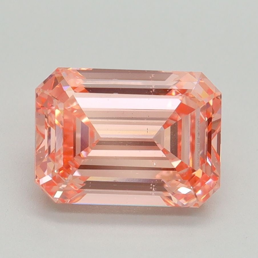 Loose Diamond - EMERALD 2.51ct Fancy Vivid Pink VS2: Loose Diamond - EMERALD 2.51ct Fancy Vivid Pink VS2 Source: This is a real non-mined Diamond that has been grown in a lab Shape: EMERALD Carats: 2.51 Color: Fancy Vivid Pink Certification: IGI Video: