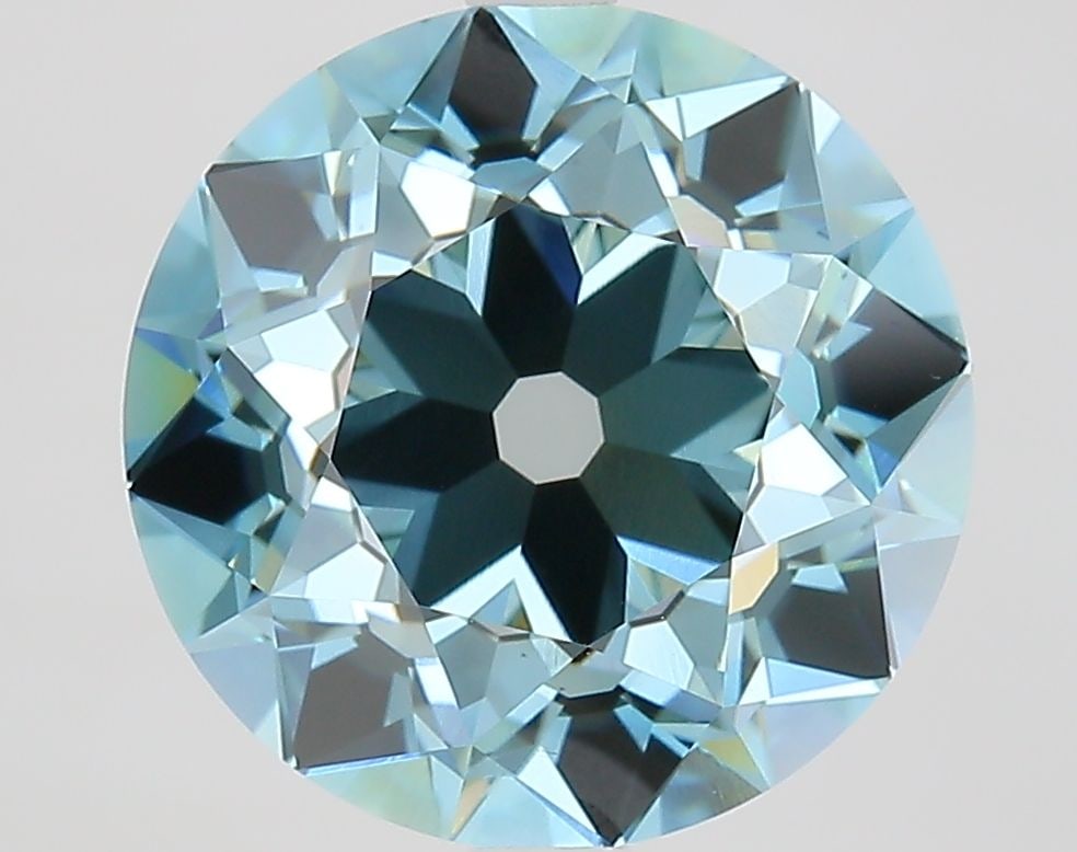 Loose Diamond - EUROPEAN CUT 6.03ct Fancy Vivid Blue VS1