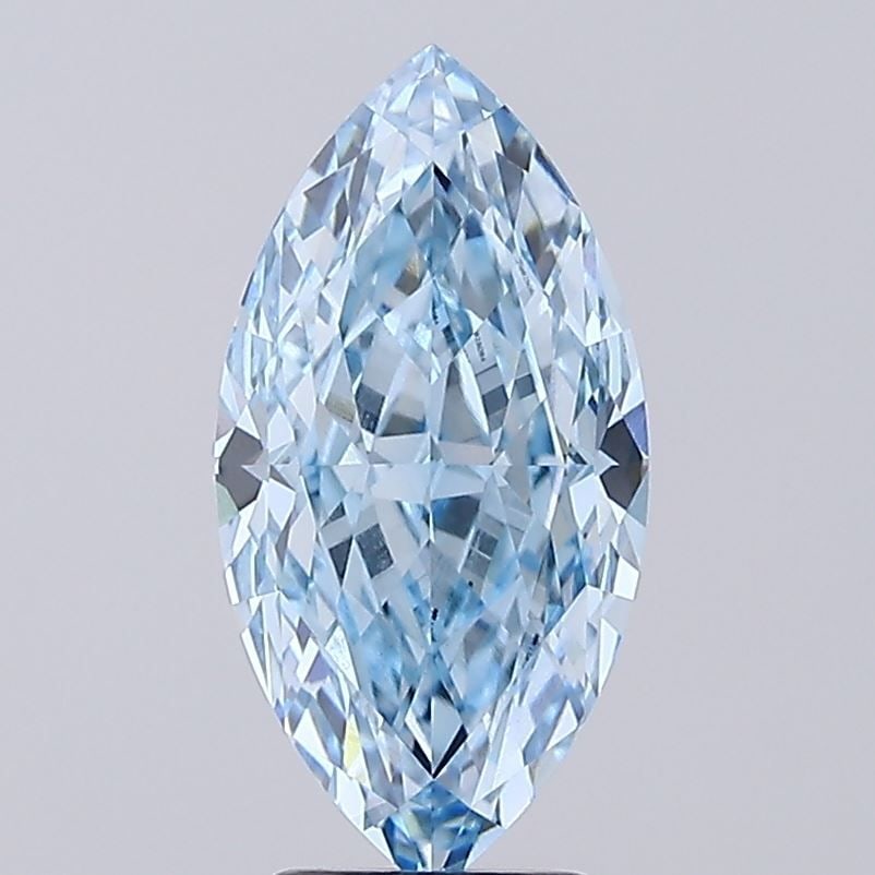 Loose Diamond - MARQUISE 4.93ct Fancy Vivid Blue VVS2: Loose Diamond - MARQUISE 4.93ct Fancy Vivid Blue VVS2 Source: This is a real non-mined Diamond that has been grown in a lab Shape: MARQUISE Carats: 4.93 Color: Fancy Vivid Blue Certification: IGI Vide