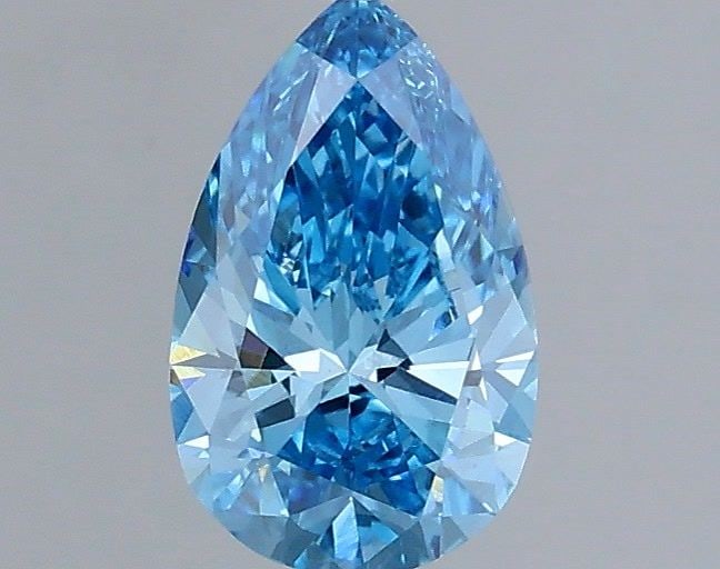 Loose Diamond - PEAR 0.76ct Fancy Vivid Blue VS1: Loose Diamond - PEAR 0.76ct Fancy Vivid Blue VS1 Source: This is a real non-mined Diamond that has been grown in a lab Shape: PEAR Carats: 0.76 Color: Fancy Vivid Blue Certification: IGI Video:
