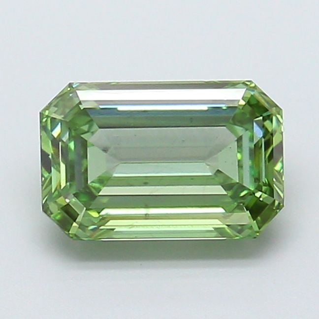Loose Diamond - EMERALD 2.04ct Fancy Vivid Green VS2: Loose Diamond - EMERALD 2.04ct Fancy Vivid Green VS2 Source: This is a real non-mined Diamond that has been grown in a lab Shape: EMERALD Carats: 2.04 Color: Fancy Vivid Green Certification: IGI Video