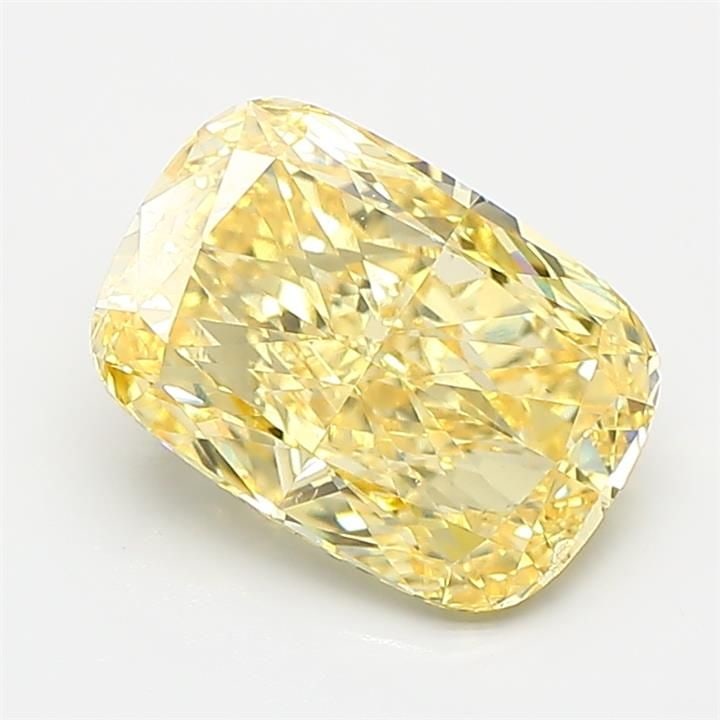 Loose Diamond - CUSHION MODIFIED 2.01ct Fancy Intense Yellow VS2: Loose Diamond - CUSHION MODIFIED 2.01ct Fancy Intense Yellow VS2 Source: This is a real non-mined Diamond that has been grown in a lab Shape: CUSHION MODIFIED Carats: 2.01 Color: Fancy Intense Yellow 