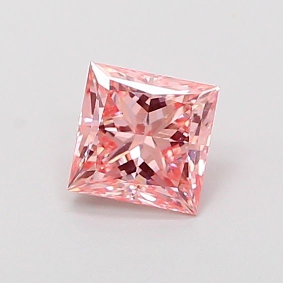 Loose Diamond - PRINCESS 0.62ct Fancy Vivid Pink VS1