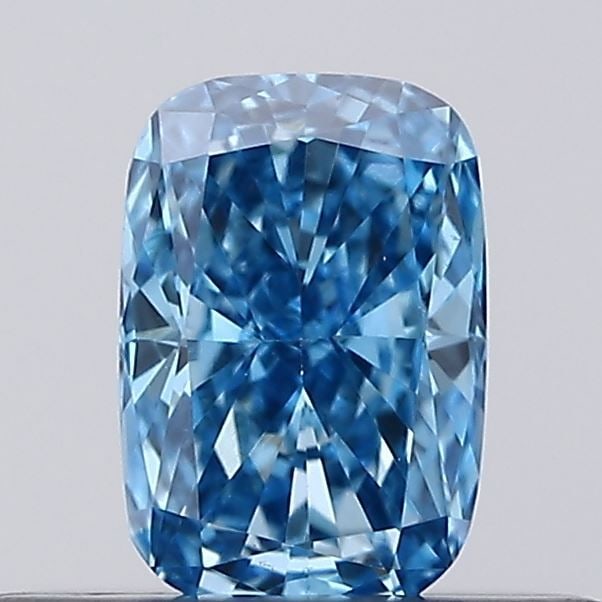 Loose Diamond - CUSHION BRILLIANT 0.25ct Fancy Vivid Blue VS1: Loose Diamond - CUSHION BRILLIANT 0.25ct Fancy Vivid Blue VS1 Source: This is a real non-mined Diamond that has been grown in a lab Shape: CUSHION BRILLIANT Carats: 0.25 Color: Fancy Vivid Blue Certif