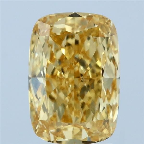 Loose Diamond - CUSHION MODIFIED 3.01ct Fancy Vivid Yellow VVS2: Loose Diamond - CUSHION MODIFIED 3.01ct Fancy Vivid Yellow VVS2 Source: This is a real non-mined Diamond that has been grown in a lab Shape: CUSHION MODIFIED Carats: 3.01 Color: Fancy Vivid Yellow Cer