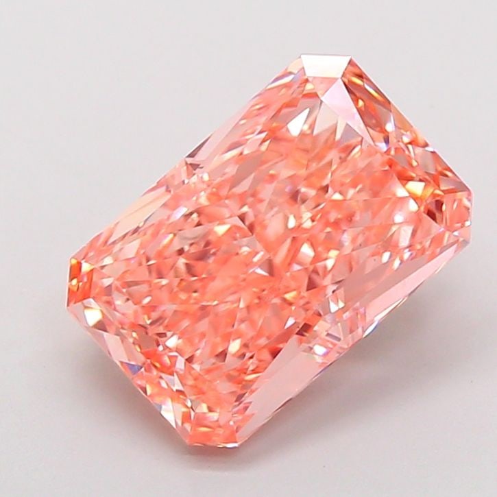 Loose Diamond - RADIANT 5.1ct Fancy Vivid Pink VS1: Loose Diamond - RADIANT 5.1ct Fancy Vivid Pink VS1 Source: This is a real non-mined Diamond that has been grown in a lab Shape: RADIANT Carats: 5.1 Color: Fancy Vivid Pink Certification: IGI Video: