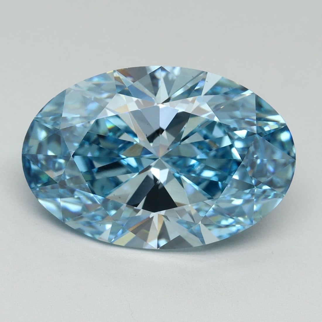 Loose Diamond - OVAL 6.41ct Fancy Vivid Blue VS1