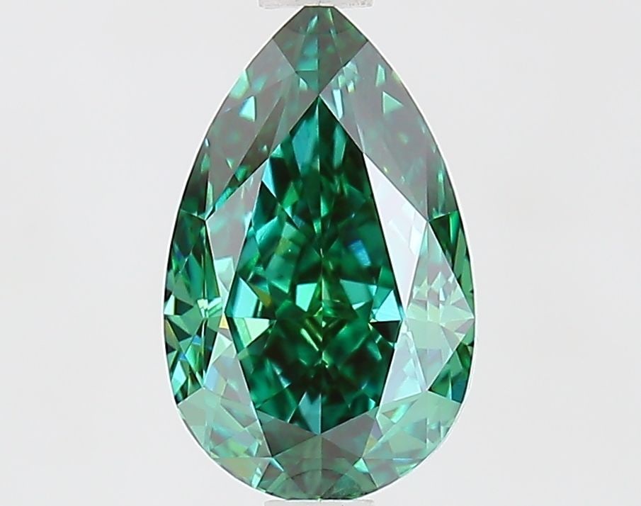 Loose Diamond - PEAR 1.55ct Fancy Vivid Green VVS2