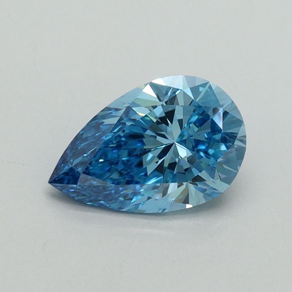 Loose Diamond - PEAR 1.07ct Fancy Vivid Blue VS1: Loose Diamond - PEAR 1.07ct Fancy Vivid Blue VS1 Source: This is a real non-mined Diamond that has been grown in a lab Shape: PEAR Carats: 1.07 Color: Fancy Vivid Blue Certification: IGI Video:
