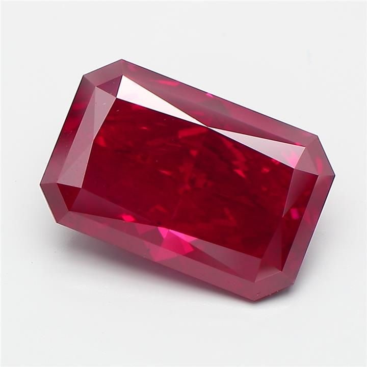 Loose Diamond - RADIANT 4.28ct Fancy Deep Pink SI1