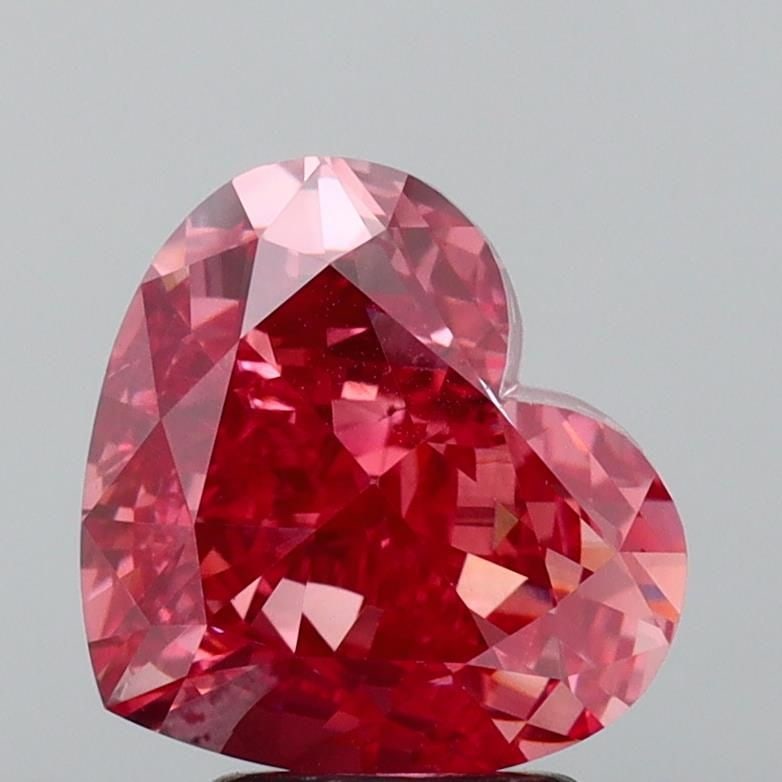 Loose Diamond - HEART 4.18ct Fancy Vivid Pink VS2: Loose Diamond - HEART 4.18ct Fancy Vivid Pink VS2 Source: This is a real non-mined Diamond that has been grown in a lab Shape: HEART Carats: 4.18 Color: Fancy Vivid Pink Certification: IGI Video: