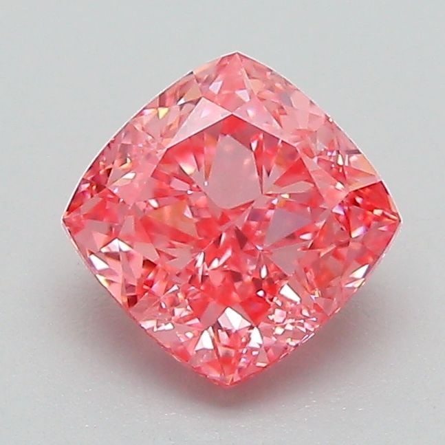Loose Diamond - CUSHION MODIFIED 1.18ct Fancy Vivid Pink VS1: Loose Diamond - CUSHION MODIFIED 1.18ct Fancy Vivid Pink VS1 Source: This is a real non-mined Diamond that has been grown in a lab Shape: CUSHION MODIFIED Carats: 1.18 Color: Fancy Vivid Pink Certific