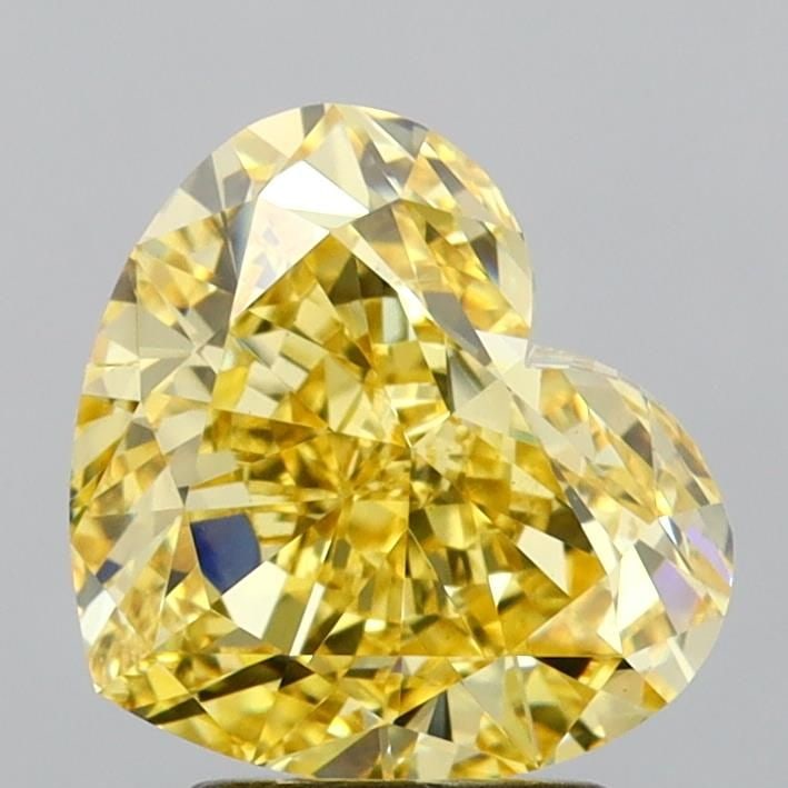 Loose Diamond - HEART 3.15ct Fancy Intense Yellow VVS2: Loose Diamond - HEART 3.15ct Fancy Intense Yellow VVS2 Source: This is a real non-mined Diamond that has been grown in a lab Shape: HEART Carats: 3.15 Color: Fancy Intense Yellow Certification: IGI