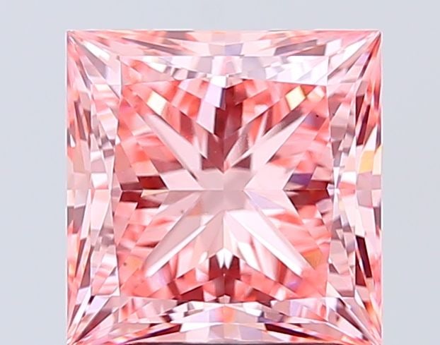 Loose Diamond - PRINCESS 3.64ct Fancy Vivid Pink VS1: Loose Diamond - PRINCESS 3.64ct Fancy Vivid Pink VS1 Source: This is a real non-mined Diamond that has been grown in a lab Shape: PRINCESS Carats: 3.64 Color: Fancy Vivid Pink Certification: IGI Video