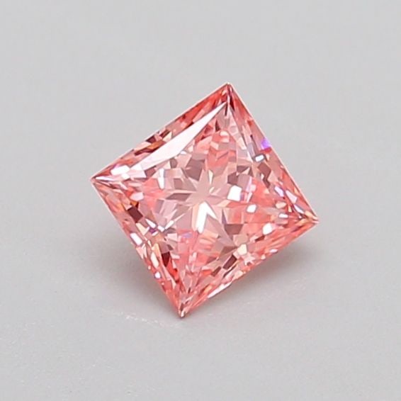 Loose Diamond - PRINCESS 0.34ct Fancy Vivid Pink VVS2
