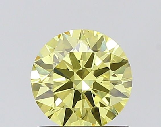 Loose Diamond - ROUND 0.84ct Fancy Intense Yellow VS1