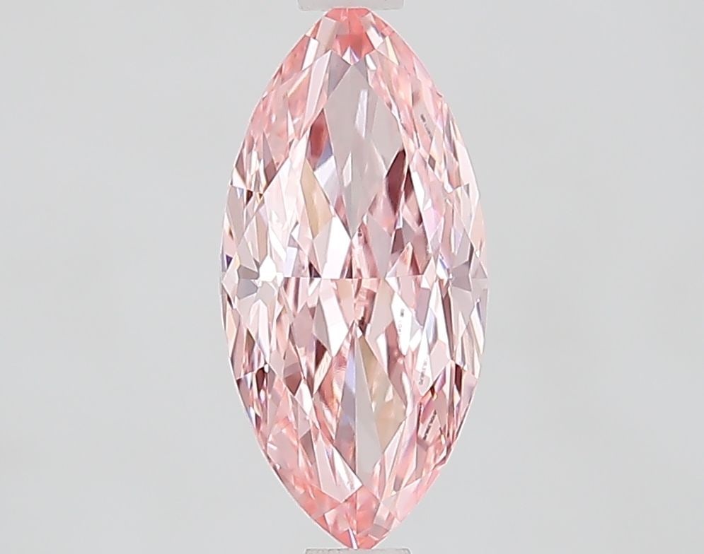 Loose Diamond - MARQUISE 1.76ct Fancy Vivid Pink VS1: Loose Diamond - MARQUISE 1.76ct Fancy Vivid Pink VS1 Source: This is a real non-mined Diamond that has been grown in a lab Shape: MARQUISE Carats: 1.76 Color: Fancy Vivid Pink Certification: IGI Video