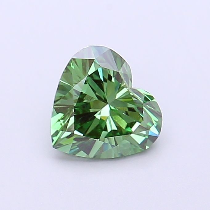 Loose Diamond - HEART 1.0ct Fancy Vivid Green VVS2: Loose Diamond - HEART 1.0ct Fancy Vivid Green VVS2 Source: This is a real non-mined Diamond that has been grown in a lab Shape: HEART Carats: 1.0 Color: Fancy Vivid Green Certification: NONE Video: