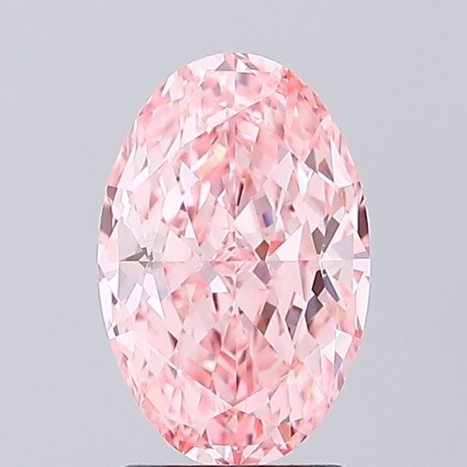 Loose Diamond - OVAL 2.02ct Fancy Vivid Pink VVS2: Loose Diamond - OVAL 2.02ct Fancy Vivid Pink VVS2 Source: This is a real non-mined Diamond that has been grown in a lab Shape: OVAL Carats: 2.02 Color: Fancy Vivid Pink Certification: IGI Video: