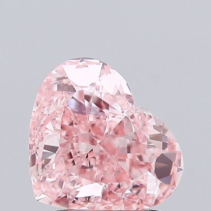 Loose Diamond - HEART 2.02ct Fancy Vivid Pink VS1: Loose Diamond - HEART 2.02ct Fancy Vivid Pink VS1 Source: This is a real non-mined Diamond that has been grown in a lab Shape: HEART Carats: 2.02 Color: Fancy Vivid Pink Certification: IGI Video: