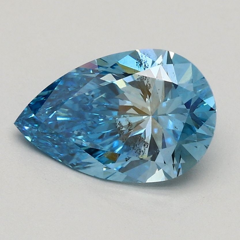 Loose Diamond - PEAR 1.01ct Fancy Vivid Blue SI2