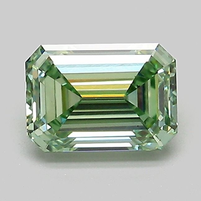 Loose Diamond - EMERALD 1.07ct Fancy Vivid Green VS1: Loose Diamond - EMERALD 1.07ct Fancy Vivid Green VS1 Source: This is a real non-mined Diamond that has been grown in a lab Shape: EMERALD Carats: 1.07 Color: Fancy Vivid Green Certification: IGI Video