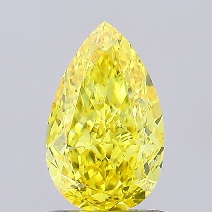 Loose Diamond - PEAR 0.93ct Fancy Vivid Yellow VS2: Loose Diamond - PEAR 0.93ct Fancy Vivid Yellow VS2 Source: This is a real non-mined Diamond that has been grown in a lab Shape: PEAR Carats: 0.93 Color: Fancy Vivid Yellow Certification: NONE Video: