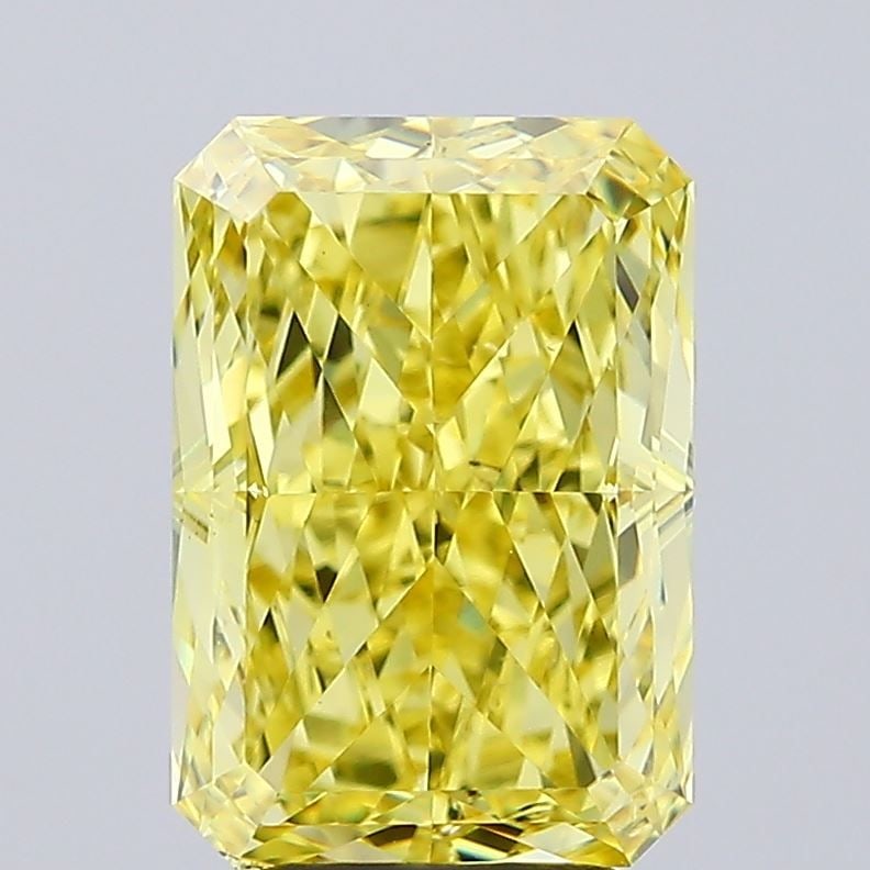 Loose Diamond - RADIANT 5.02ct Fancy Vivid Yellow VS2: Loose Diamond - RADIANT 5.02ct Fancy Vivid Yellow VS2 Source: This is a real non-mined Diamond that has been grown in a lab Shape: RADIANT Carats: 5.02 Color: Fancy Vivid Yellow Certification: IGI Vid