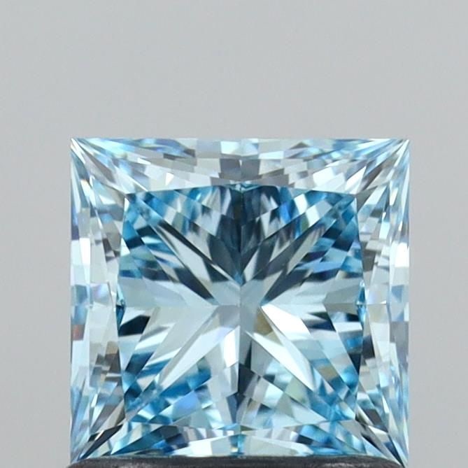 Loose Diamond - PRINCESS 1.04ct Fancy Vivid Blue VVS2