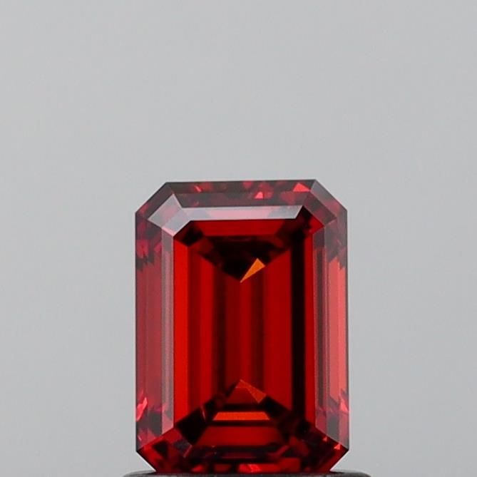 Loose Diamond - EMERALD 1.05ct Fancy Intense Orange VVS2: Loose Diamond - EMERALD 1.05ct Fancy Intense Orange VVS2 Source: This is a real non-mined Diamond that has been grown in a lab Shape: EMERALD Carats: 1.05 Color: Fancy Intense Orange Certification: