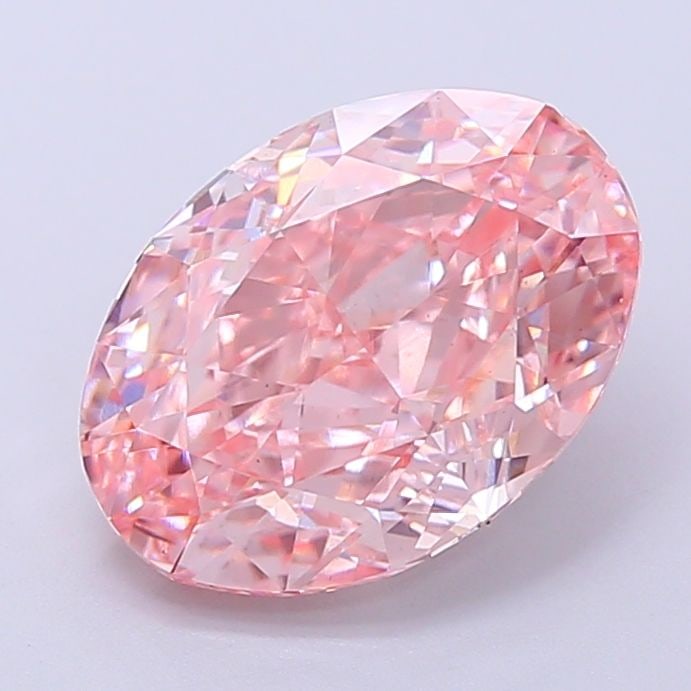 Loose Diamond - OVAL 2.59ct Fancy Vivid Pink VS1: Loose Diamond - OVAL 2.59ct Fancy Vivid Pink VS1 Source: This is a real non-mined Diamond that has been grown in a lab Shape: OVAL Carats: 2.59 Color: Fancy Vivid Pink Certification: IGI Video: