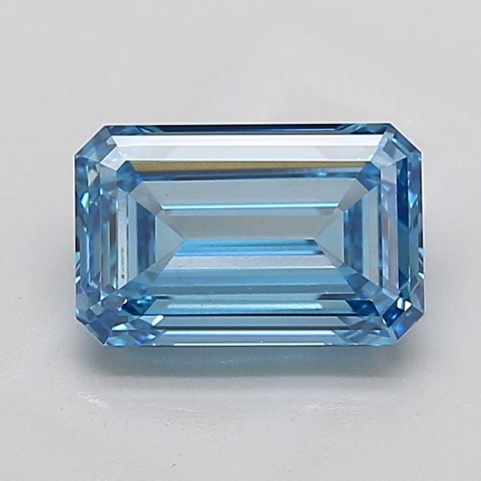 Loose Diamond - EMERALD 3.04ct Fancy Vivid Blue VS1: Loose Diamond - EMERALD 3.04ct Fancy Vivid Blue VS1 Source: This is a real non-mined Diamond that has been grown in a lab Shape: EMERALD Carats: 3.04 Color: Fancy Vivid Blue Certification: IGI Video: