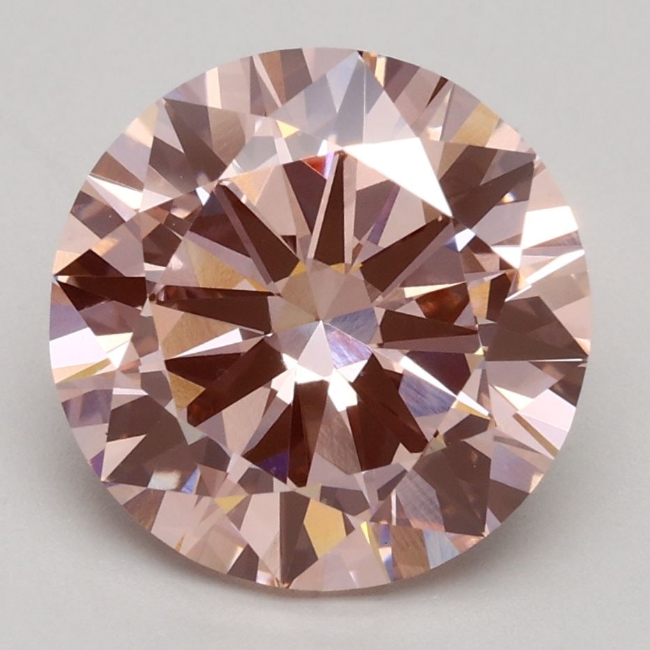 Loose Diamond - ROUND 3.0ct Fancy Intense Pink VS2