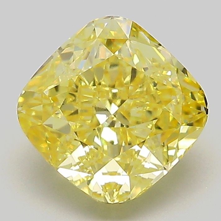 Loose Diamond - CUSHION MODIFIED 2.51ct Fancy Vivid Yellow VS1: Loose Diamond - CUSHION MODIFIED 2.51ct Fancy Vivid Yellow VS1 Source: This is a real non-mined Diamond that has been grown in a lab Shape: CUSHION MODIFIED Carats: 2.51 Color: Fancy Vivid Yellow Cert