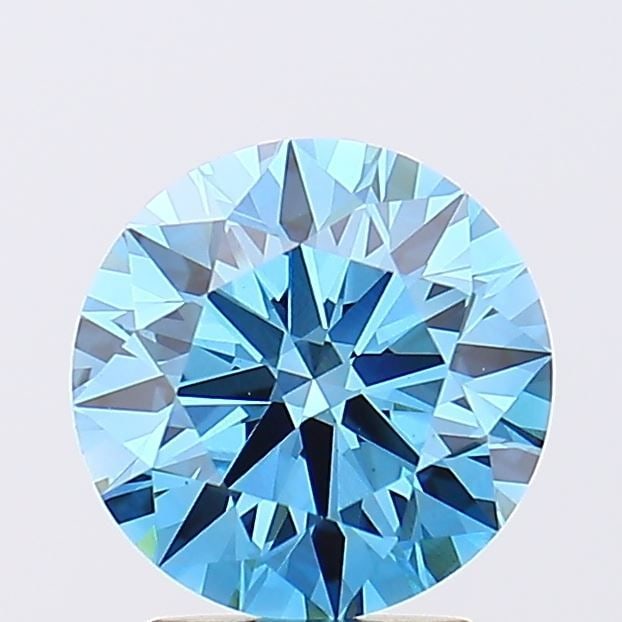 Ideal Loose Diamond - ROUND 2.63ct Fancy Vivid Blue VS1: Ideal Loose Diamond - ROUND 2.63ct Fancy Vivid Blue VS1 Source: This is a real non-mined Diamond that has been grown in a lab Shape: ROUND Carats: 2.63 Color: Fancy Vivid Blue Certification: IGI Video