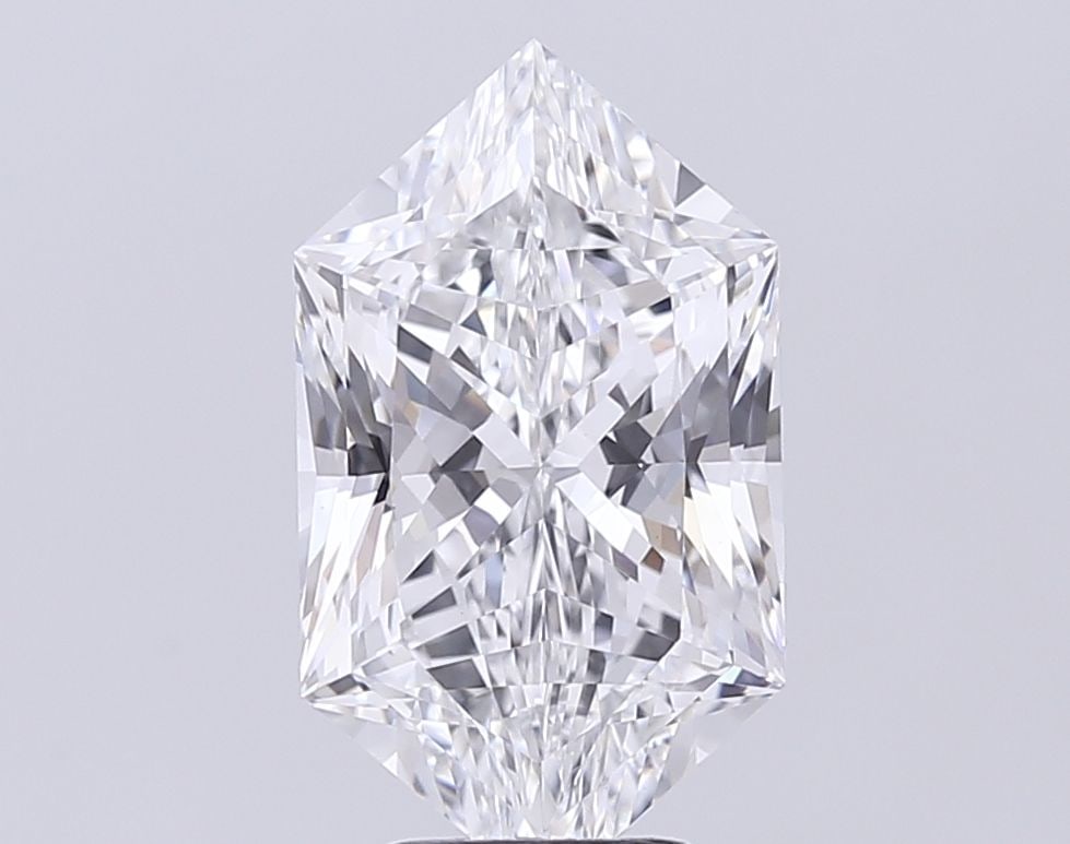 Loose Diamond - HEXAGONAL 4.08ct E VVS2: Loose Diamond - HEXAGONAL 4.08ct E VVS2 Source: This is a real non-mined Diamond that has been grown in a lab Shape: HEXAGONAL Carats: 4.08 Color: E Clarity: VVS2 Certification: IGI Video: